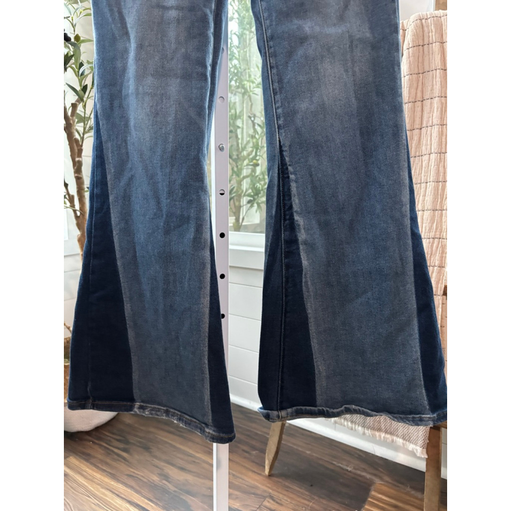 Women's Cello Jeans Flare Two-Tone Blue Size, 11 - Picture 7 of 10
